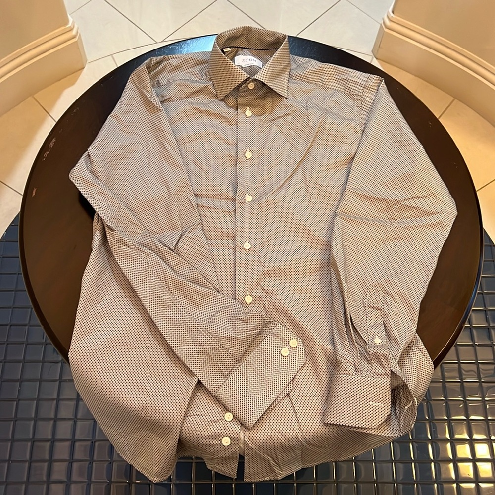 ETON Men’s Longsleeve Button-Up Size 15.5 (Medium-Large) Like New, Rarely Worn